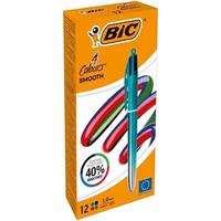 PENNA BIC 4 COLORI SMOOTH CF12 524092