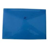BUSTA C/BOTTONE A4 BLU IN LINEA 40556