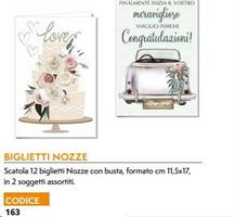 BIGLIETTI AUGURI MATRIMONIO LISTA NOZZE CF12 CROMO NO.8955 163