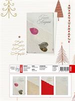 BIGLIETTI NATALE CARTA KOZO TANTI AUGURI 12PZ BLUE WORLD SPC0110