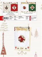 BIGLIETTI NATALE CARTA KOZO +INTERCALARE 12PZ CRS0404