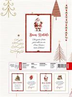 BIGLIETTI NATALE CARTA GELSO +INTERCALARE 12PZ CRS0506