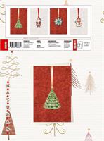 BIGLIETTI NATALE CARTA GELSO +INTERCALARE 12PZ CRS0410