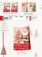 BIGLIETTI NATALE ORIGINAL STAMPA A CALDO 12PZ CRS0508