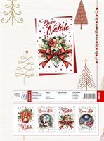 BIGLIETTI NATALE ORIGINAL STAMPA A CALDO 12PZ CRS0513