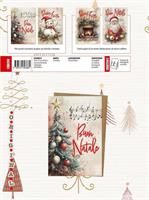 BIGLIETTI NATALE ORIGINAL TERMORILIEVO 12PZ CRS0514
