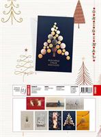 BIGLIETTI NATALE ORIGINAL ELEGANTI 16PZ CRS0423