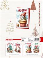BIGLIETTI NATALE ORIGINAL PETIT GLITTER 48PZ CRS0522