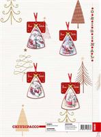 CHIUDIPACCO NATALE GLITTER FUSTELLATO 4PZ CF25 CRS0531