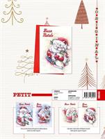 BIGLIETTI NATALE ORIGINAL PETIT GLITTER 48PZ CRS0343