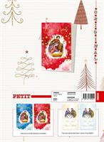 BIGLIETTI NATALE ORIGINAL PETIT GLITTER 48PZ CRS0530