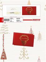 BIGLIETTI NATALE ORIGINAL PETIT STAMPA CALDO 50PZ CRS0433