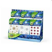 VETROFANIE & ADESIVI STELLINE GLITTER 72PZ BUSTE LEBEZ 3308