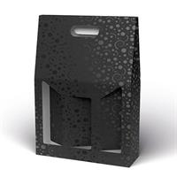 PORTABOTTIGLIA CARTONE 3 POSTI SPOT NERO CF20 CATVN3/V119