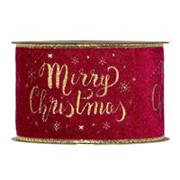 NASTRO MERRY XMAS MM63X10MT ROSSO PIOVACCARI 5007