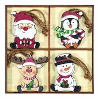 DECORI NATALE ASS, 4,CM X 5,5H  LEGNO 8PZ PIOVACCARI N978B