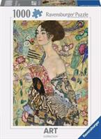 RAVENSBURGER PUZZLE 1000PZ KLIMT SIGNORA CON VENTAGLI 01132