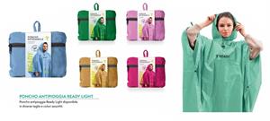 PONCHO ANTIPIOGGIA READY LIGHT S/M H96CM COLORI ASS 9210RDT 004