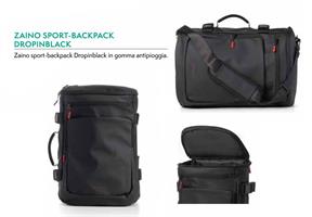 ZAINO SPORT-BACKPACK GOMMA ANTIPIOGGIA DROPINBLACK 9240DRB 013