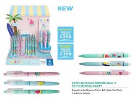PENNA PILOT FRIXION BALL CLICKER POOL PARTY EXP 48PZ Z99729 0477