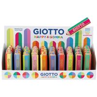 GOMMA GIOTTO HAPPY ARCOBALENO 4 COL EXPO 40PZ F234900 0334