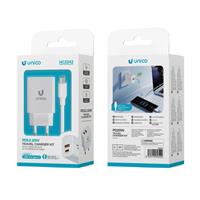 ACCESSORI CELLULARI PRESA MURO VIAGGIO 2 PORTE T/C BIANCO HC2342