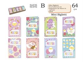BIGLIETTI AUGURI PASQUA MINI 8,5X13,5 CF64 CROMO PA.9776 157