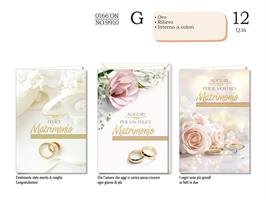 BIGLIETTI AUGURI MATRIMONIO FOTOGRAFICO CF12 CROMO NO.9910 175