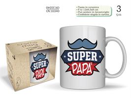 TAZZA MUG FESTA DEL PAPA' 3PZ 12X9,5X8 CROMO OV.10340 161