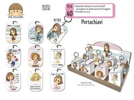 PORTACHIAVI BUBINE C/ANELLO 4,8X7 EXPO 40PZ CROMO BU.9743 216