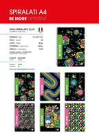 MAXI SPIRALATO FLUO 1R 80GR 60FF C/P CF5 ASSORT BE MORE 0123418