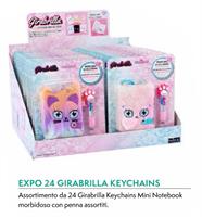 GIRABRILLA KEYCHAINS MINI NOTEBOOK EXPO 24PZ NICE 19140 406