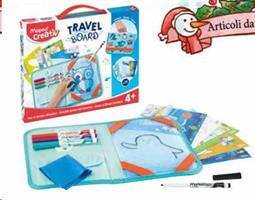 CREATIVE TRAVEL BOARD DISEGNA E CANCELLA MAPED 969310