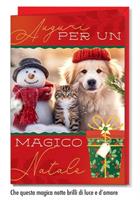 BIGLIETTI NATALE CUCCIOLI 11,5X17 12PZ CROMO NT.9272 143