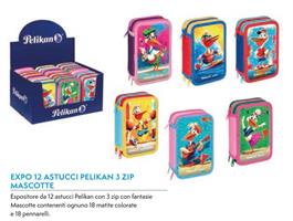 ASTUCCIO 3ZIP PELIKAN MASCOTTE 18MAT+18PENN 12PZ 400207264 0091