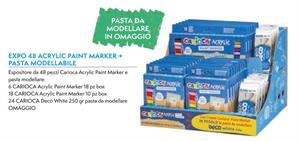 EXPO CARIOCA ACRYLIC PAINT MARKER+PASTA MOD 48PZ 54223/A/PR 0225