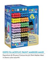 EXPO CARIOCA ACRYLIC PAINT MARKER MINI COL ASS 96PZ 55286 0226