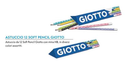 PASTELLI GIOTTO SOFT PENCIL MINA HB AS12PZ ASS F238400 0331