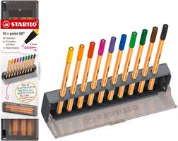 PENNA STABILO POINT 88 CLICK SET 5 COLORI ASS 8810-5 0352