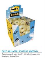 ADESIVO 19X33 3M TRASPARENTE 508 EXPO 48PZ 0720