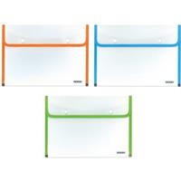 BUSTA BORDATA FLUO C/BOTTONI A4 CF12 ARDA 0221FLU 1009