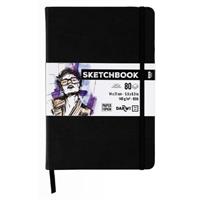 SKETCHBOOK 14X21 80FF BIANCHI 140GR NERO DF80014210001C 1100