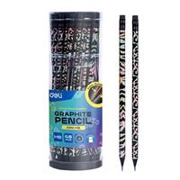 MATITA DELI HB BLACK JUNGLE C/GOMMINO TUBO 48PZ EC041-HB 1144