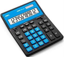 CALCOLATRICE DA TAVOLO BICOL 12 CIFRE NR/BL DELI EM888A-BL 1180