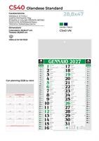 CALENDARIO 2027 OLANDESE VERDE/NERO 28,8x47 STAMPATO C540 VN