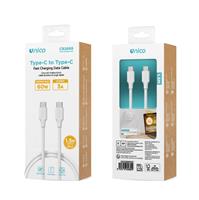 ACCESSORI CELLULARI CAVO TYPE C/TYPE C 1,5 M 60W BIANCO CB2689