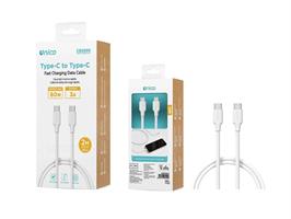 ACCESSORI CELLULARI CAVO TYPE C/TYPE C 2 MT 60W BIANCO CB2690