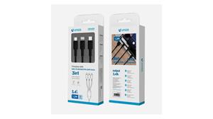 CAVO 3 IN 1 1,2MT A-MICRO-C-L BIANCO CB1429