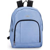 ZAINO COMIX ORGANIZZATO GLITTER LUREX AZZURRO 74117LA
