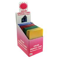PORTA CARD CRISTAL 2 SCOMPARTI COLORATO EXPO 80PZ ALPLAST 999C
